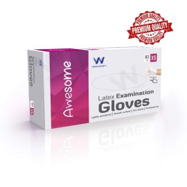 Waldent Latex Examination Gloves - Extra Small