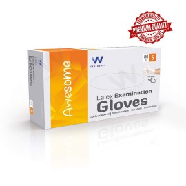 Waldent Latex Examination Gloves - Small
