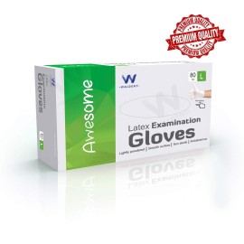 Waldent Latex Examination Gloves - Large