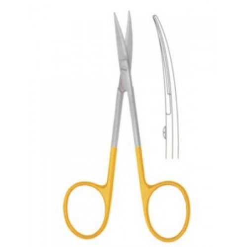 Gdc Scissors Iris Tc - Curved (11.5cm) (S5083)