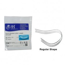 G&H Reverse Curve Niti Wire (Rectangular) Pack of 10 Pcs (In Zip Bags)