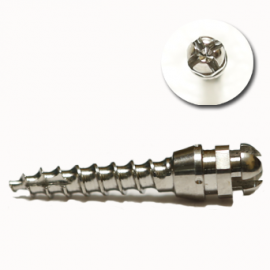 SK Surgicals Orthodontic Mini implant Screw-Bracket Head type-Titanium (D 1.8 mm, L 8mm) Pk/4